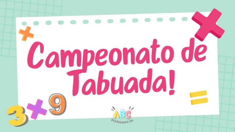 Cartaz de Tabuada de Multiplicação para Impressão
