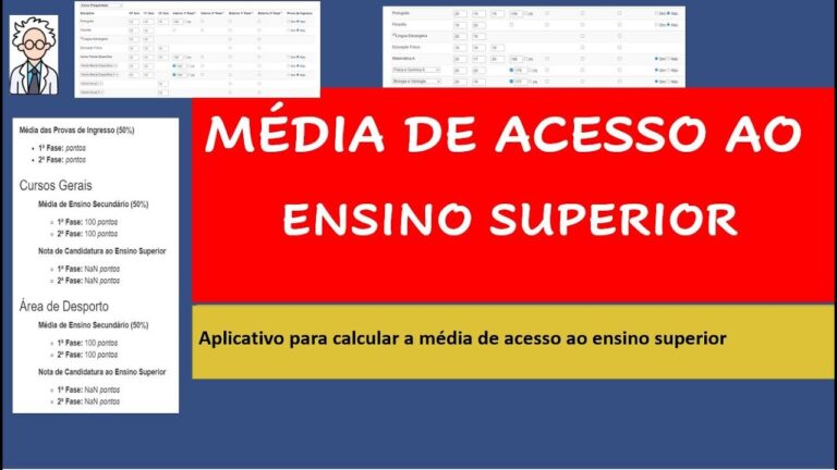 Cálculo da Média de Entrada no Ensino Superior