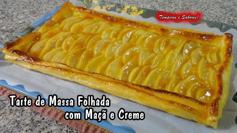 Deliciosa Tarte de Maçã com Massa Folhada Sabor Intenso