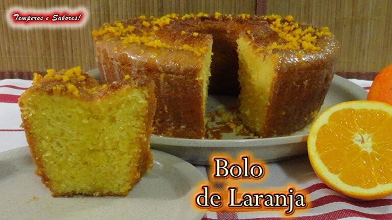 Bolo de Laranja Rápido com Sabor Intenso