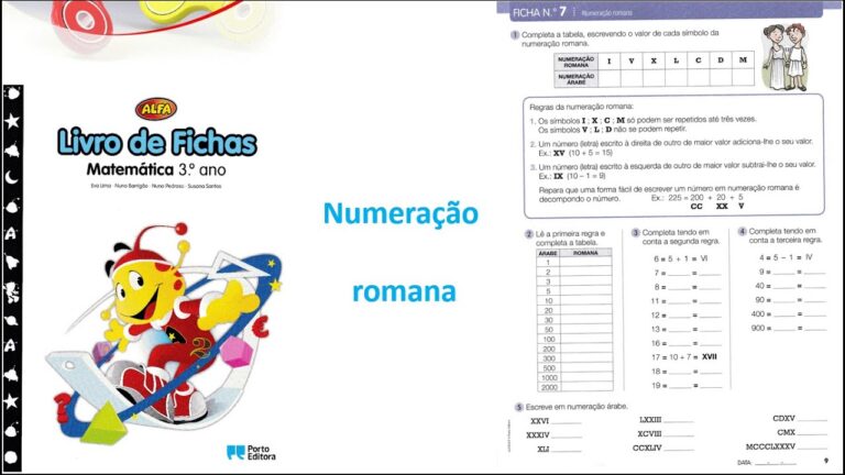 Fichas de Numera&ccedil;&atilde;o Romana para o 3&ordm; Ano: Aprendizado Divertido