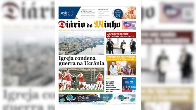 Di&aacute;rio do Minho: A Capa que Encanta