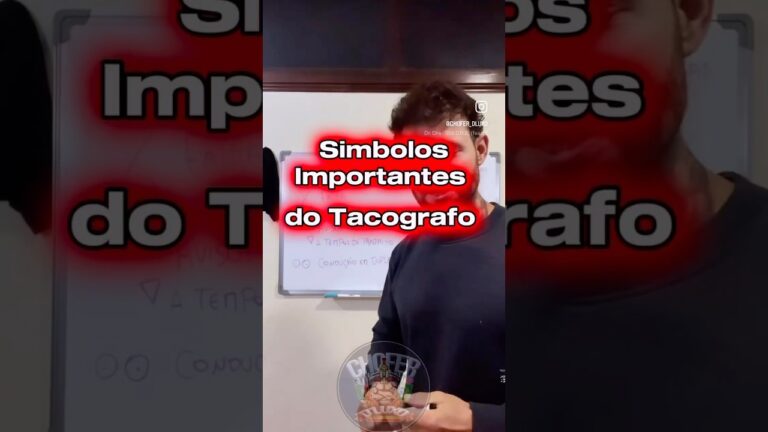 Entendendo os Símbolos do Tacógrafo Digital